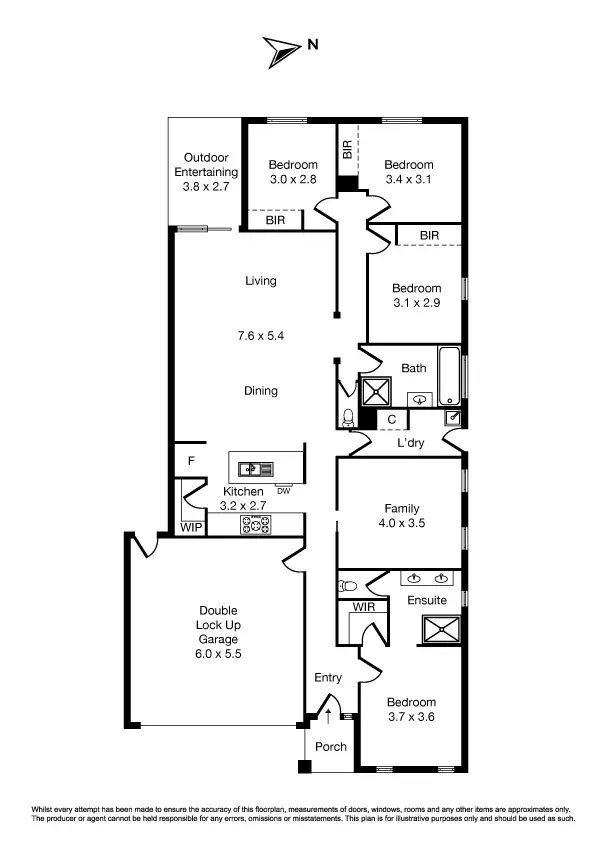 Floorplan of Homely house listing, 3 Elm Tree Place, Mernda VIC 3754