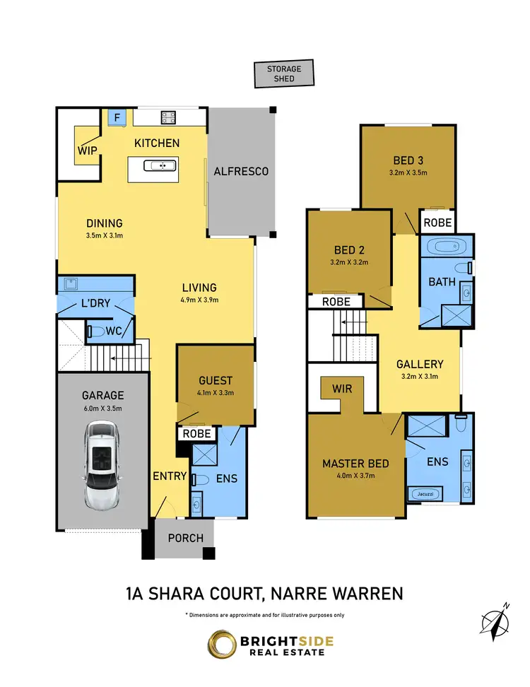 Floorplan of Homely house listing, 1A Shara Court, Narre Warren VIC 3805