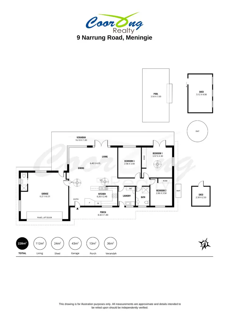 Floorplan of Homely house listing, 9 Narrung Road, Meningie SA 5264