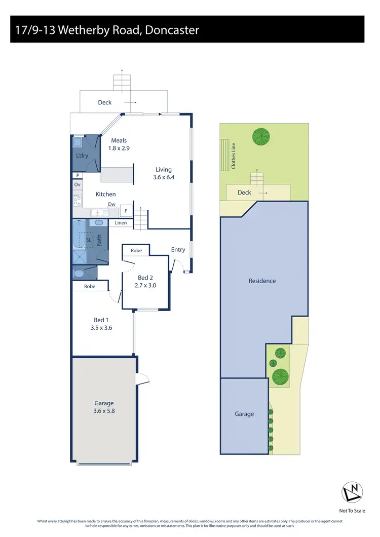 Floorplan of Homely unit listing, 17/9-13 Wetherby Road, Doncaster VIC 3108