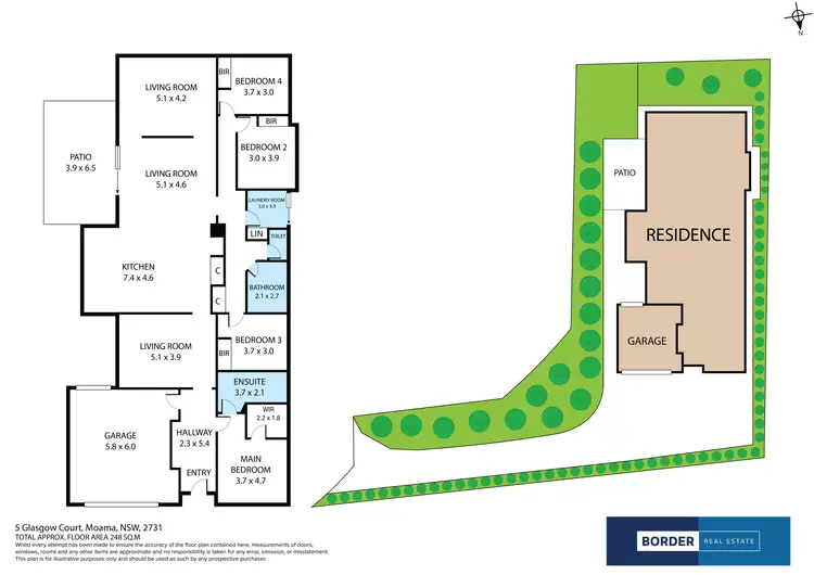 Floorplan of Homely house listing, 5 Glasgow Court, Moama NSW 2731
