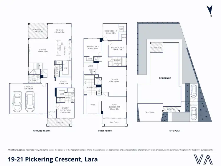 Floorplan of Homely house listing, 19-21 Pickering Crescent, Lara VIC 3212