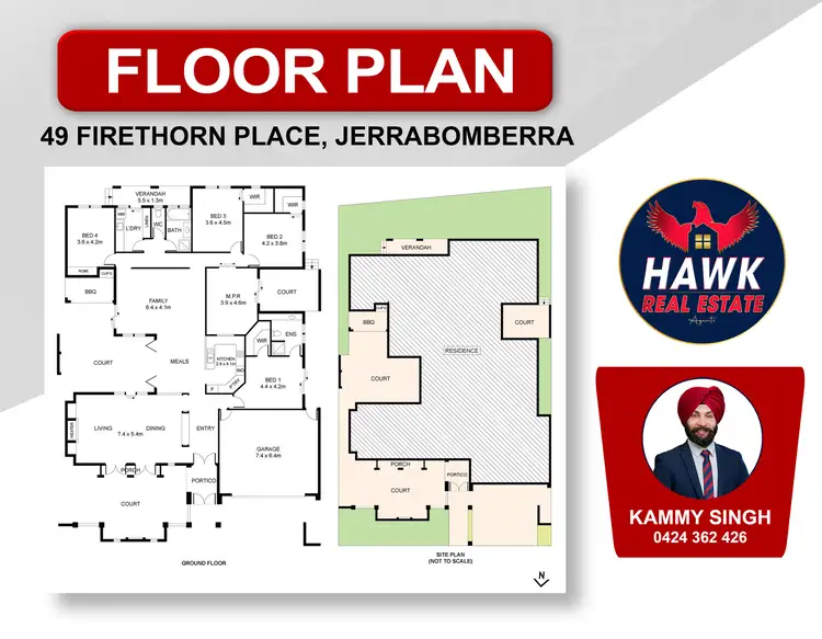Floorplan of Homely house listing, 49 Firethorn Place, Jerrabomberra NSW 2619