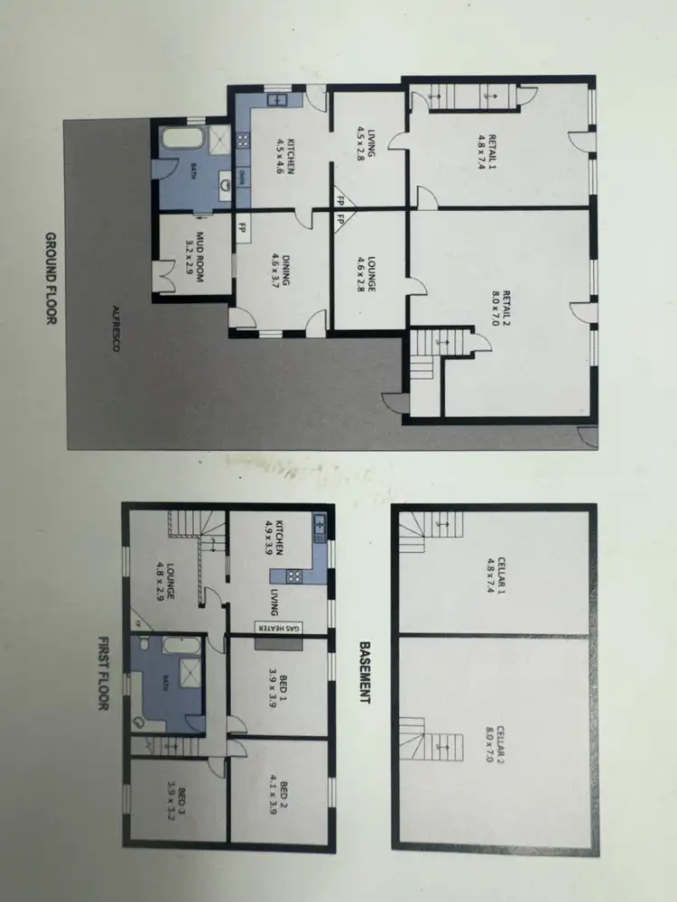 Floorplan of Homely house listing, 100 Railway Road, Elmore VIC 3558