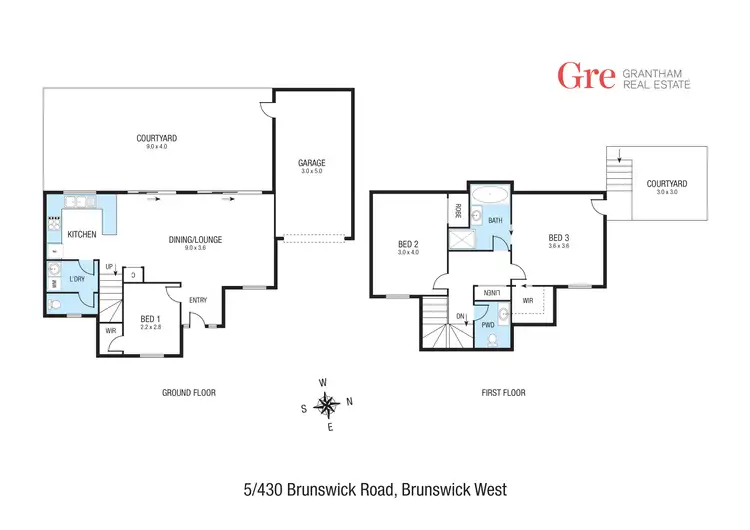 Floorplan of Homely townhouse listing, 5/430 Brunswick Road, Brunswick West VIC 3055
