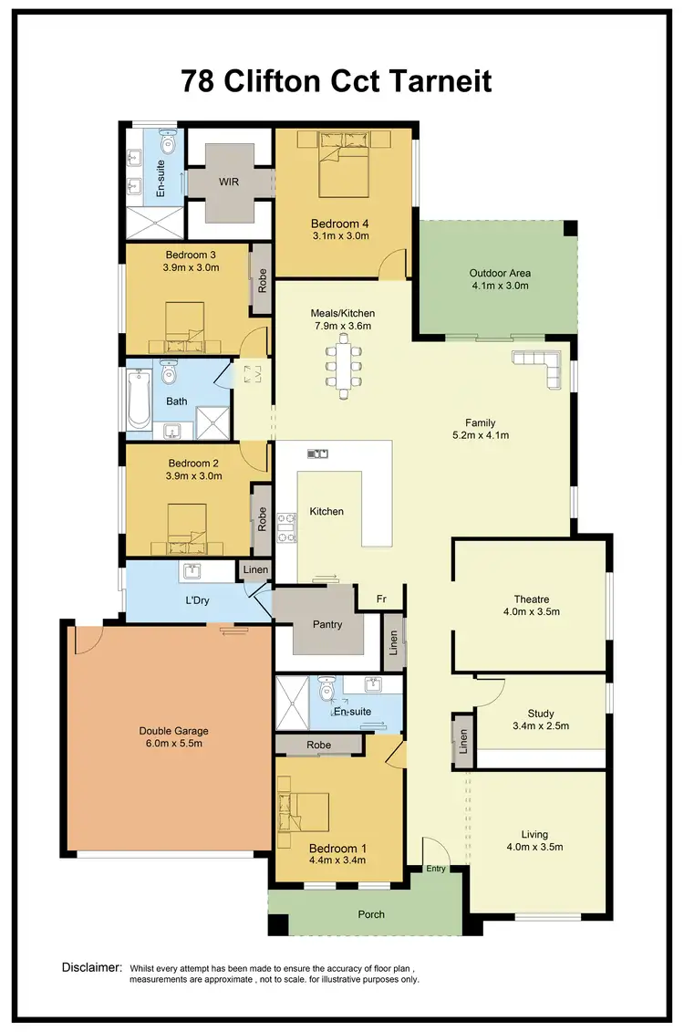 Floorplan of Homely house listing, 78 CLIFTON CIRCUIT, Tarneit VIC 3029