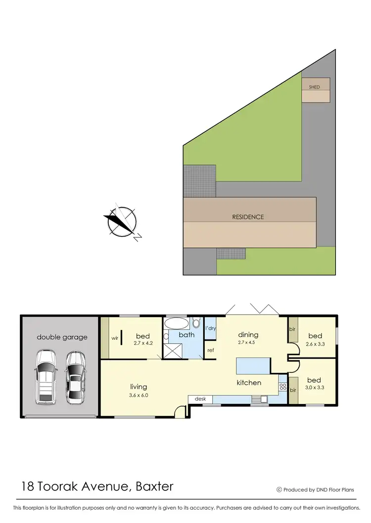 Floorplan of Homely house listing, 18 Toorak Avenue, Baxter VIC 3911