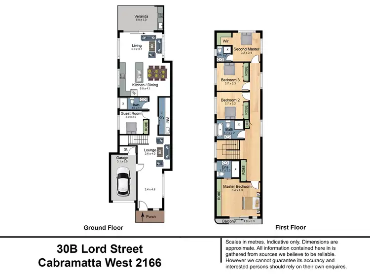 Floorplan of Homely semi-detached listing, 30b Lord Street, Cabramatta West NSW 2166
