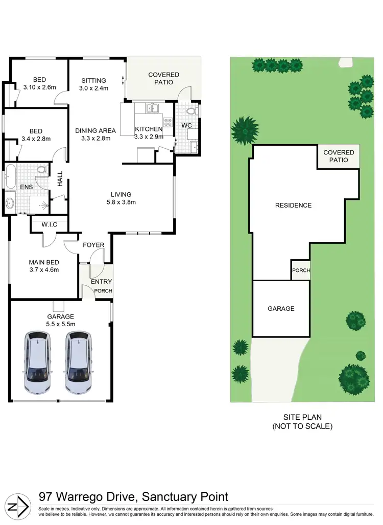 Floorplan of Homely house listing, 97 Warrego Drive, Sanctuary Point NSW 2540
