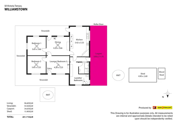 Floorplan of Homely house listing, 50 Victoria Terrace, Williamstown SA 5351