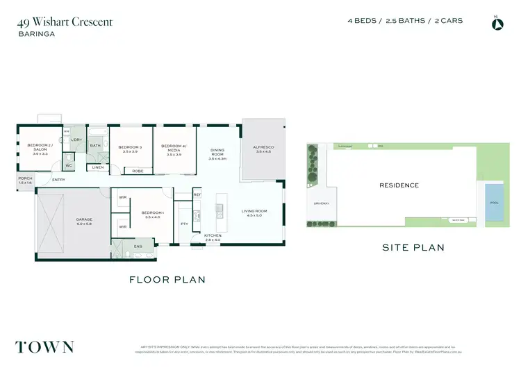 Floorplan of Homely house listing, 49 Wishart Crescent, Baringa QLD 4551