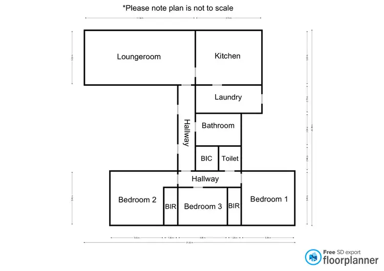 Floorplan of Homely house listing, 19 Lake Street, Rainbow VIC 3424