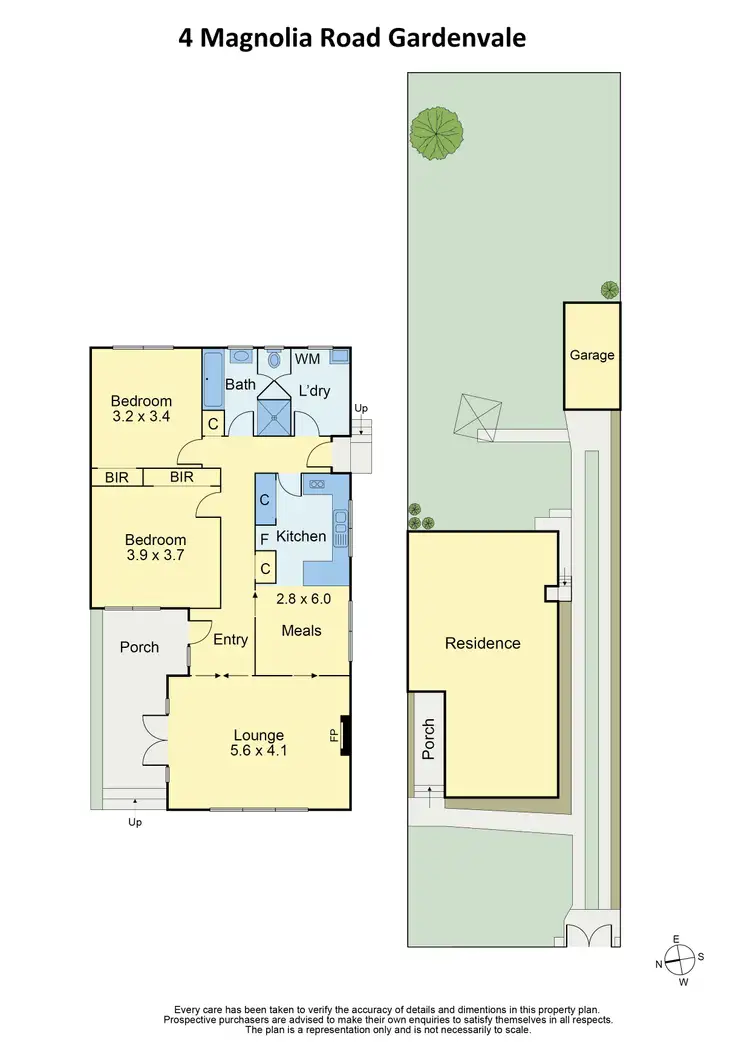 Floorplan of Homely house listing, 4 Magnolia Road, Gardenvale VIC 3185