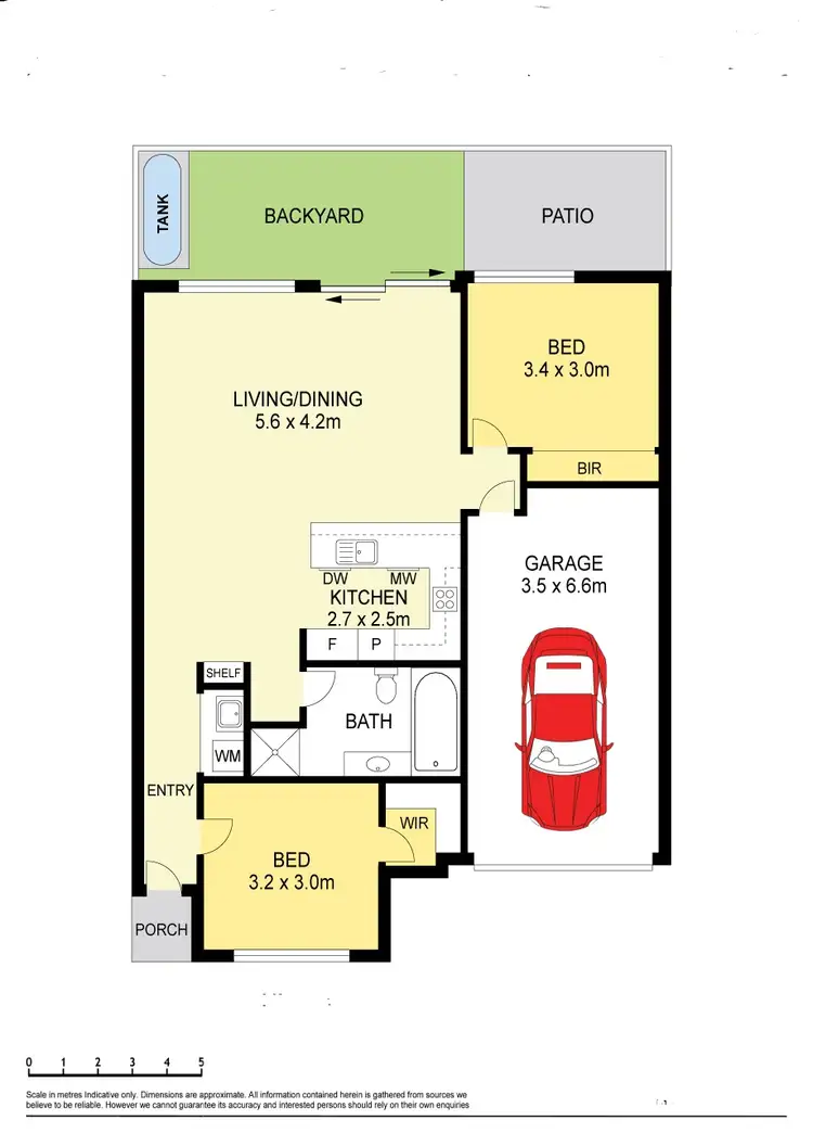 Floorplan of Homely townhouse listing, 64A Fairbairn Drive, Corio VIC 3214