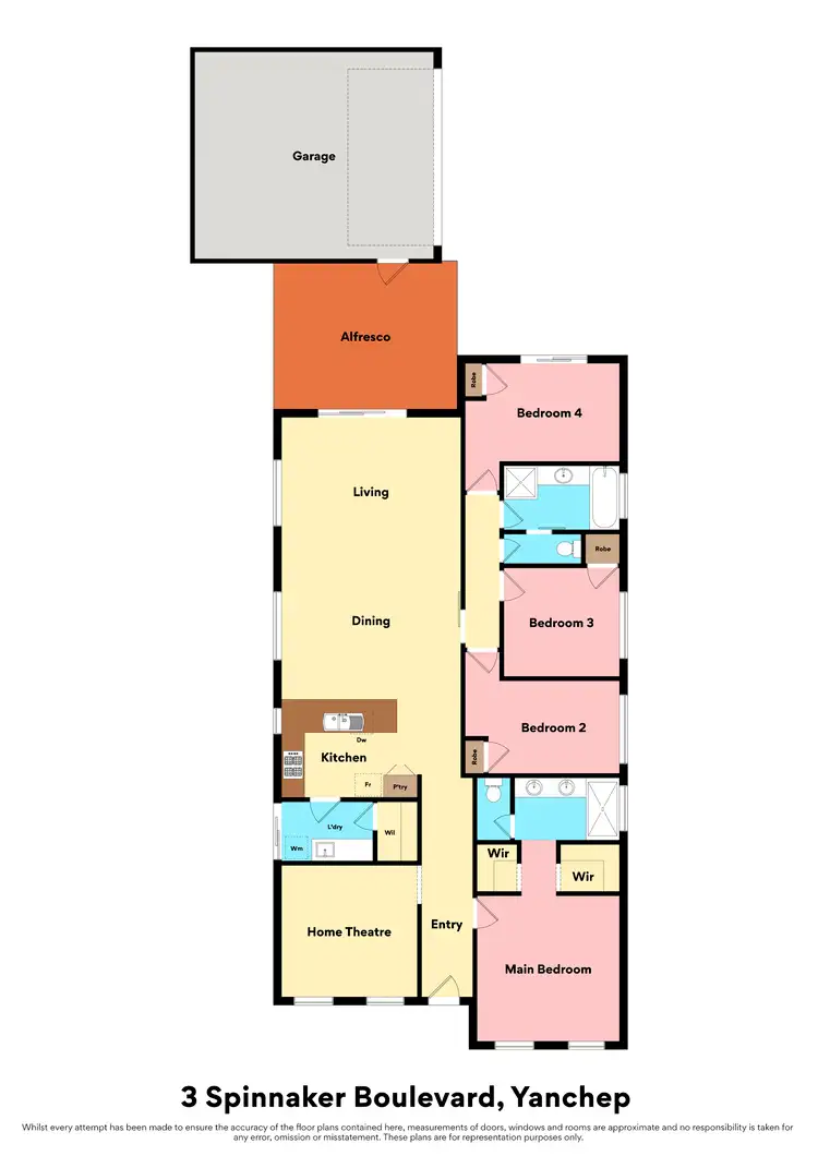 Floorplan of Homely house listing, 3 Spinnaker Boulevard, Yanchep WA 6035
