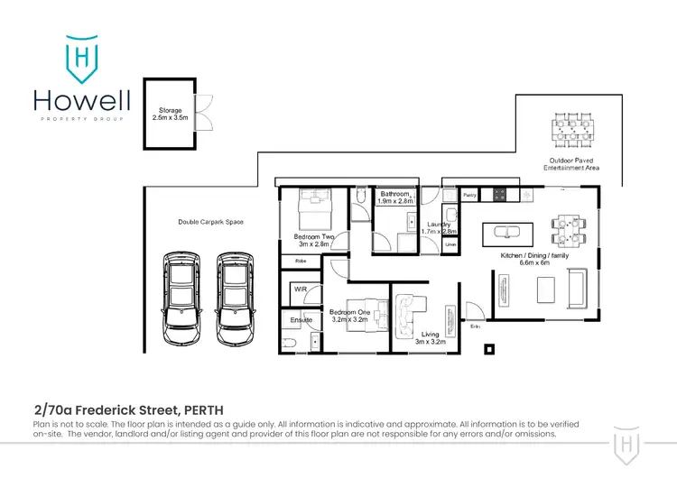 Floorplan of Homely unit listing, 2/70a Frederick Street, Perth TAS 7300