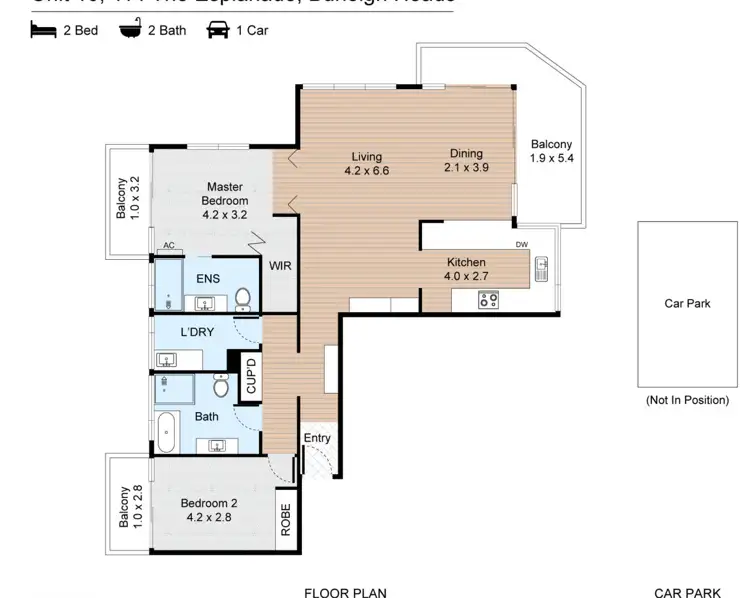 Floorplan of Homely apartment listing, 10/114 The Esplanade, Burleigh Heads QLD 4220