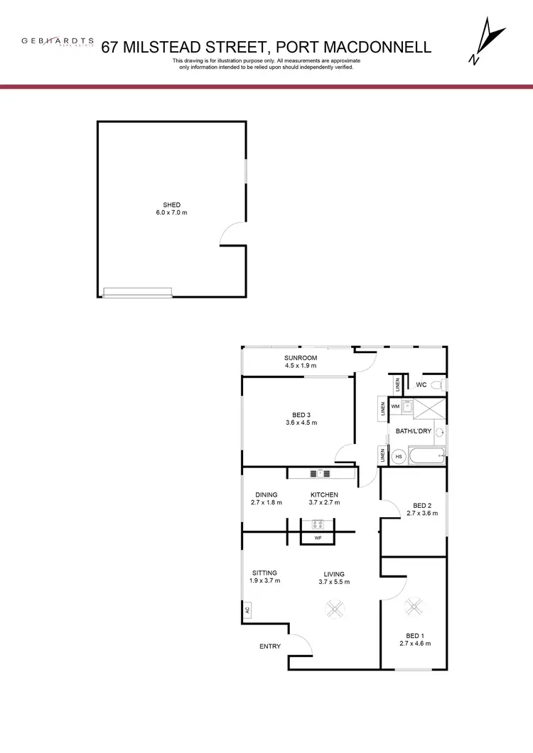 Floorplan of Homely house listing, 67 Milstead Street, Port Macdonnell SA 5291