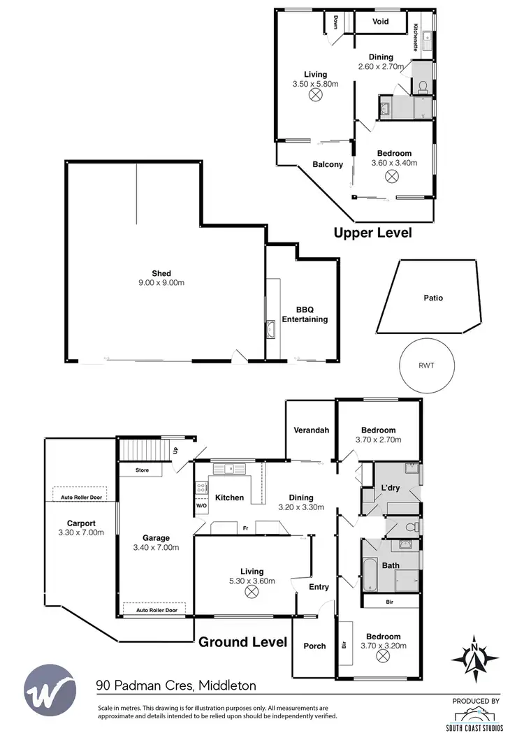 Floorplan of Homely house listing, 90 Padman Crescent, Middleton SA 5213