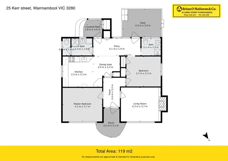 Floorplan of Homely house listing, 25 Kerr Street, Warrnambool VIC 3280