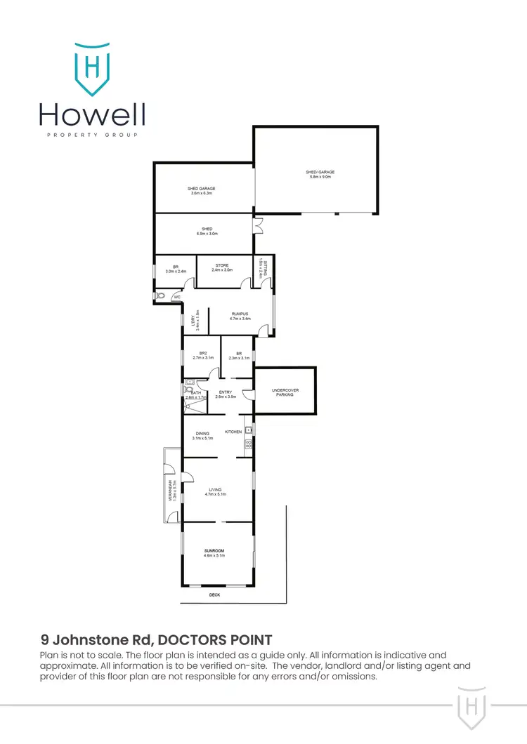 Floorplan of Homely house listing, 9 Johnstone Road, Doctors Point TAS 7304