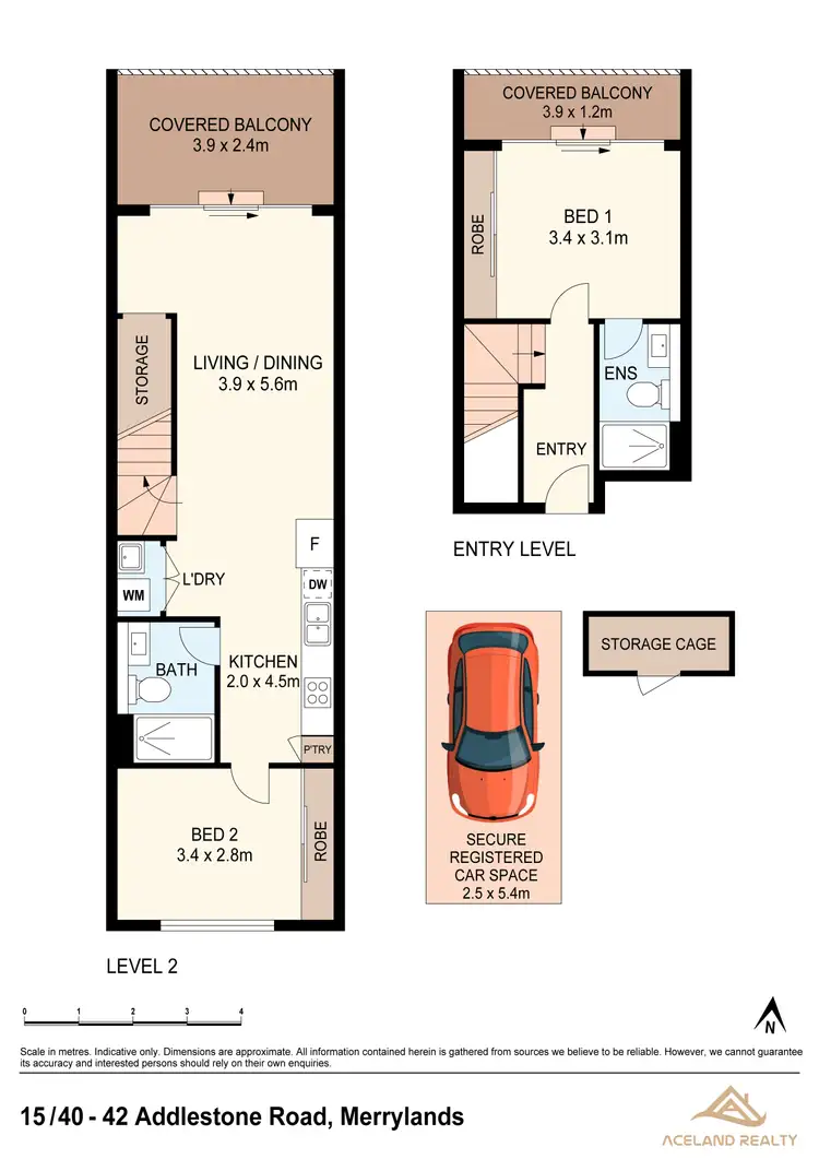 Floorplan of Homely apartment listing, 15/40 Addlestone Road, Merrylands NSW 2160