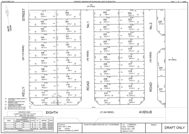 Floorplan of Homely land listing, LOT 211, 30 Kelly Street, Austral NSW 2179