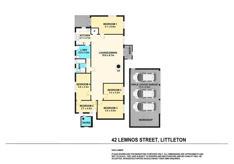 Floorplan of Homely house listing, 42 Lemnos Street, Littleton NSW 2790