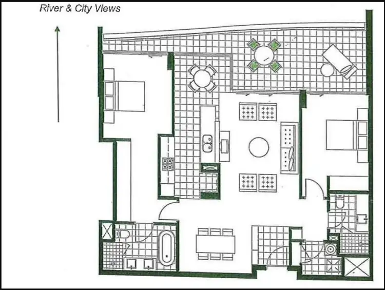 Floorplan of Homely apartment listing, 1001/30 The Circus, Burswood WA 6100
