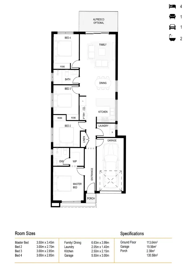 Floorplan of Homely house listing, 135 Gurner Avenue, Austral NSW 2179