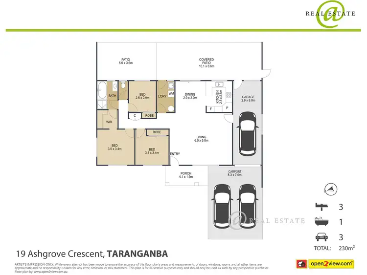 Floorplan of Homely house listing, 19 Ashgrove Crescent, Taranganba QLD 4703