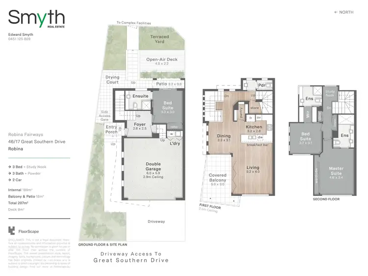 Floorplan of Homely townhouse listing, 46/17 Great Southern Drive, Robina QLD 4226