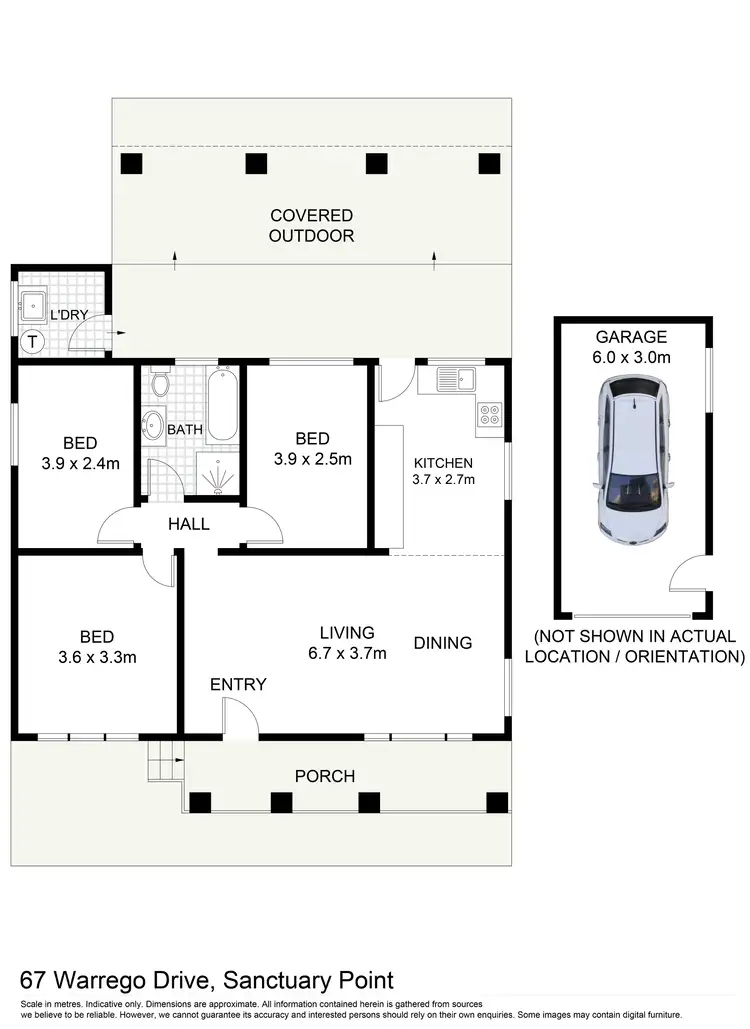 Floorplan of Homely house listing, 67 Warrego Drive, Sanctuary Point NSW 2540