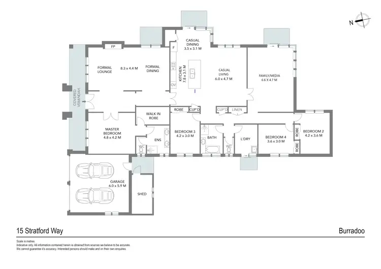 Floorplan of Homely house listing, 15 Stratford Way, Burradoo NSW 2576