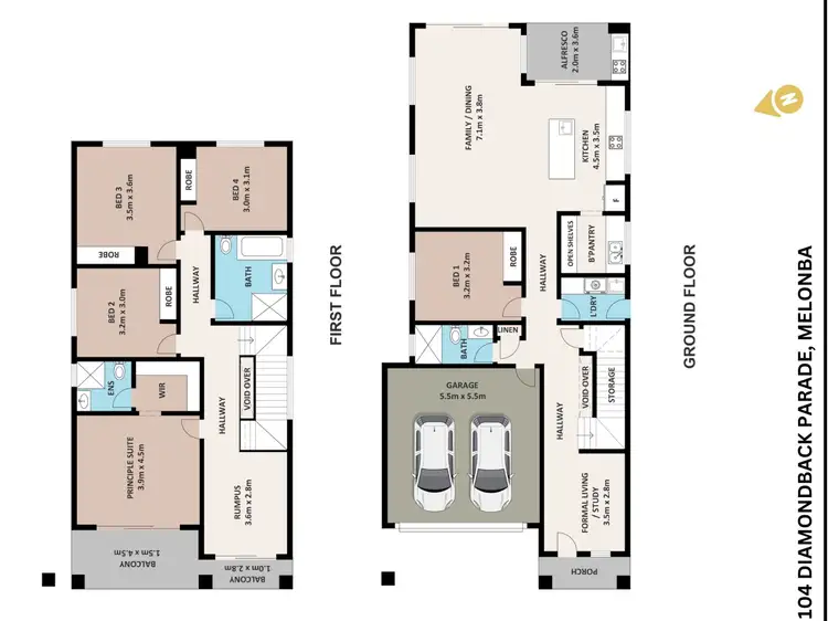 Floorplan of Homely house listing, 104 Diamondback Parade (Marsden Park), Melonba NSW 2765