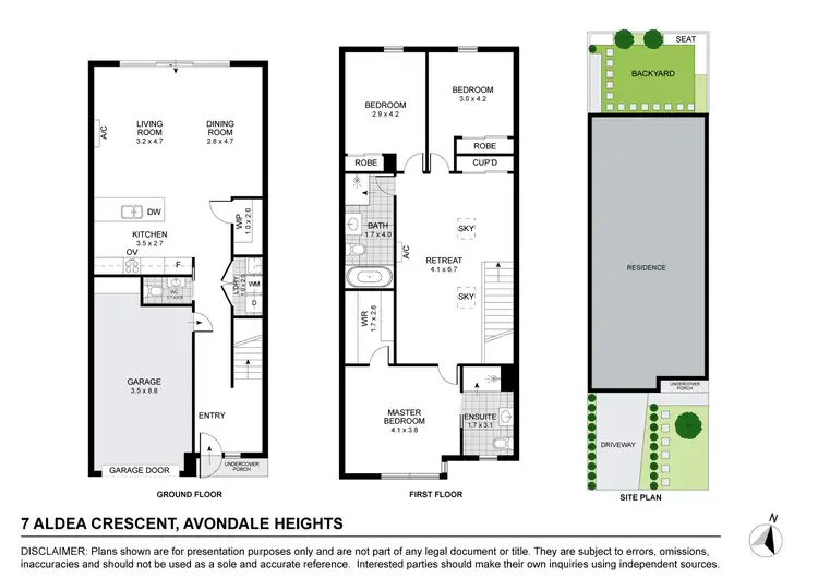 Floorplan of Homely house listing, 7 Aldea Crescent, Avondale Heights VIC 3034