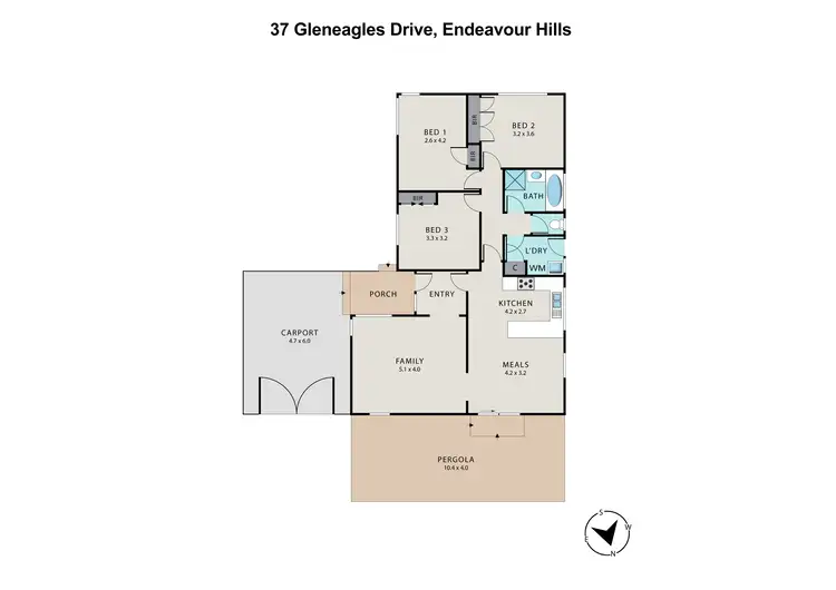 Floorplan of Homely house listing, 37 Gleneagles Drive, Endeavour Hills VIC 3802