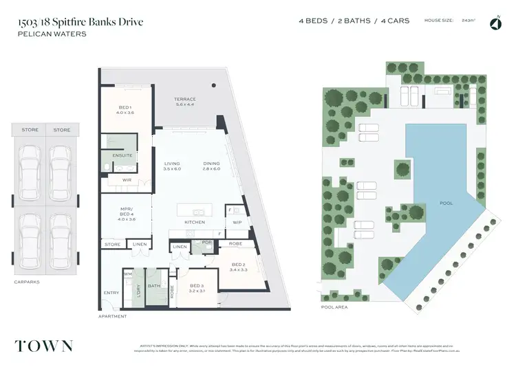 Floorplan of Homely unit listing, 1503/18 Spitfire Banks Drive, Pelican Waters QLD 4551