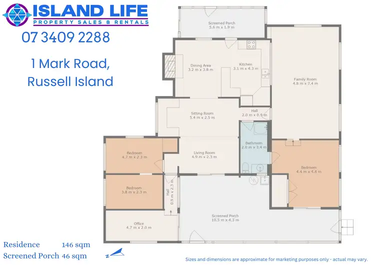 Floorplan of Homely house listing, 1 Mark Road, Russell Island QLD 4184
