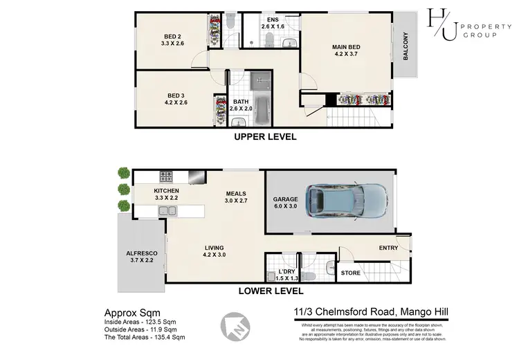 Floorplan of Homely townhouse listing, 11/3 Chelmsford Road, Mango Hill QLD 4509