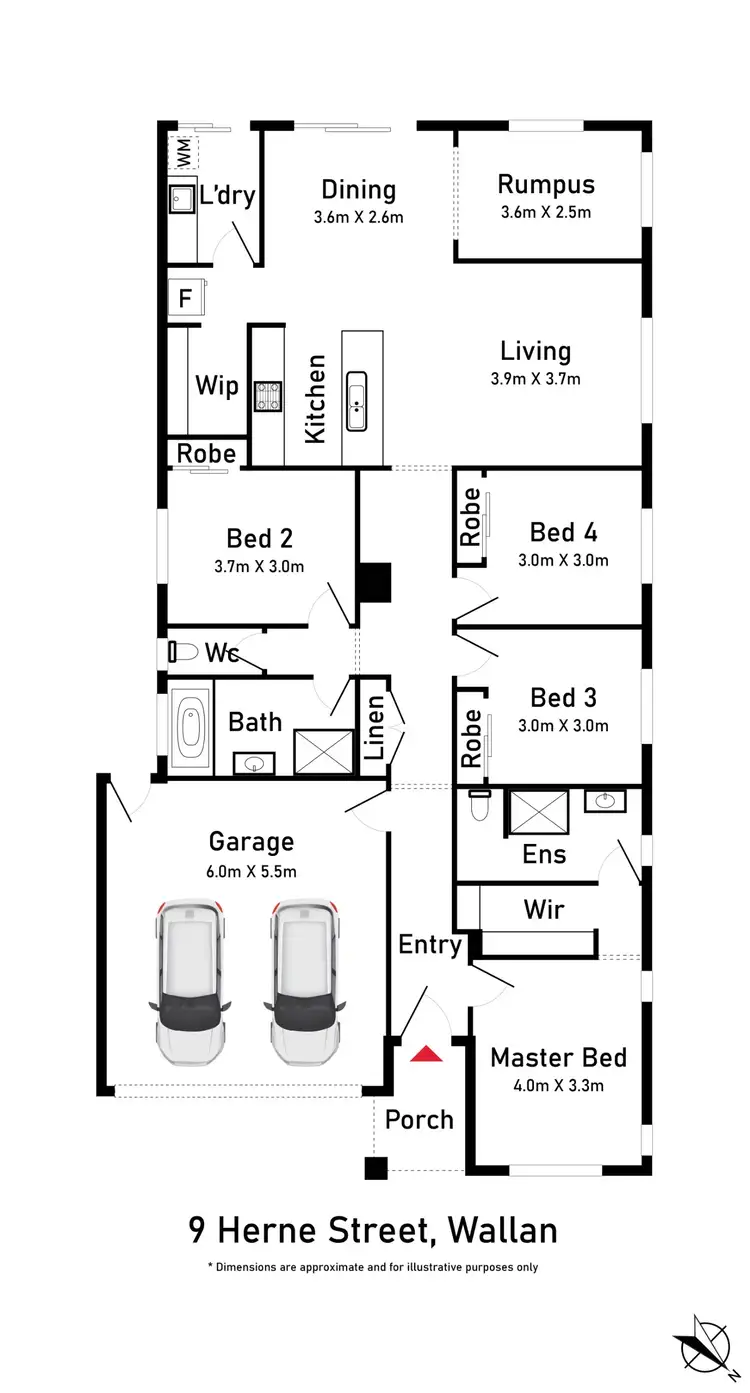 Floorplan of Homely house listing, 9 Herne Street, Wallan VIC 3756