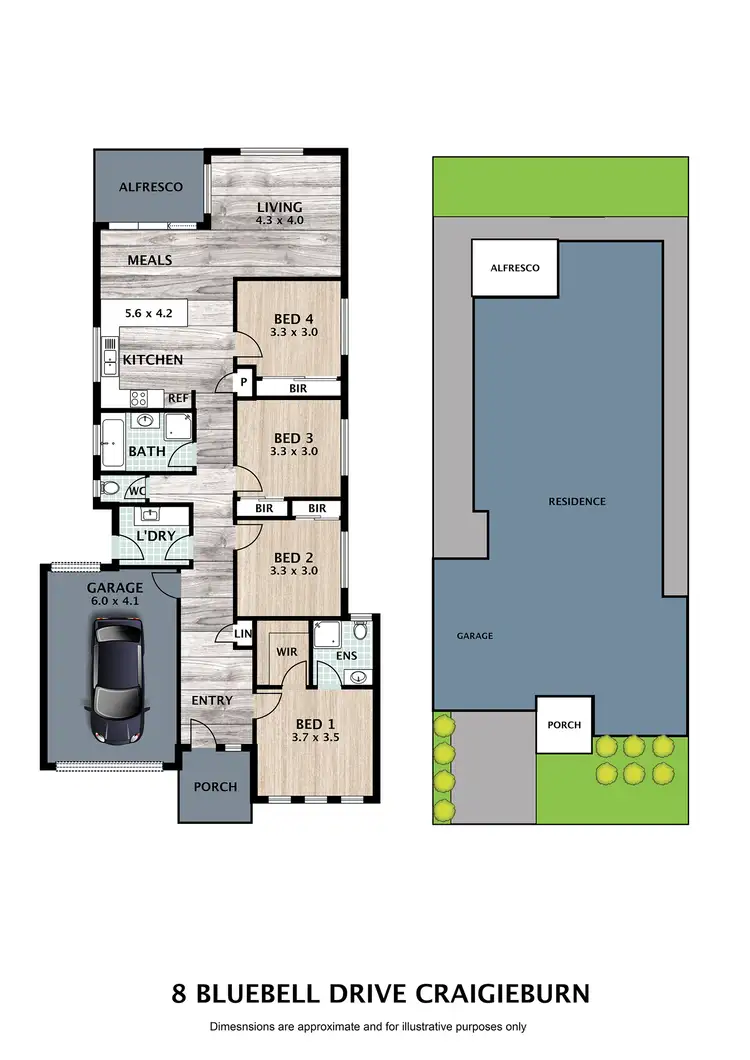 Floorplan of Homely house listing, 8 Bluebell Drive, Craigieburn VIC 3064