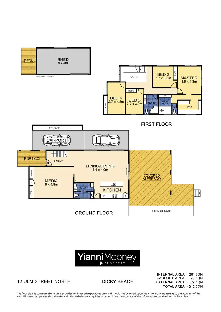 Floorplan of Homely house listing, 12 Ulm Street North, Dicky Beach QLD 4551