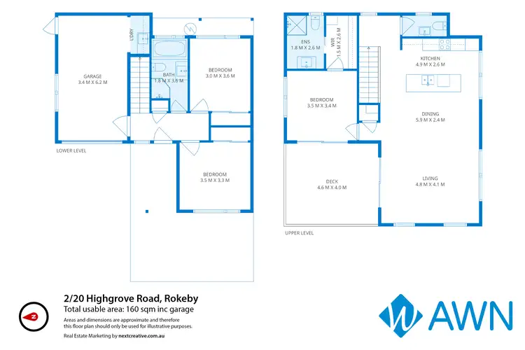 Floorplan of Homely villa listing, 2/20 Highgrove Road, Rokeby TAS 7019