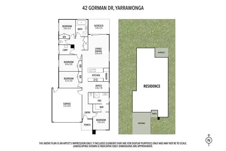 Floorplan of Homely house listing, 42 Gorman Drive, Yarrawonga VIC 3730