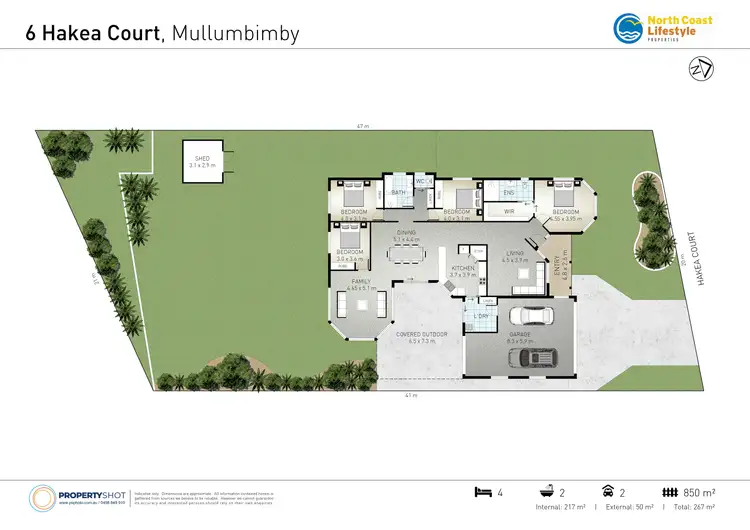 Floorplan of Homely house listing, 6 Hakea Court, Mullumbimby NSW 2482