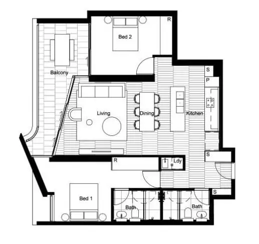 Floorplan of Homely apartment listing, 107/6 Yarraman Avenue, Randwick NSW 2031