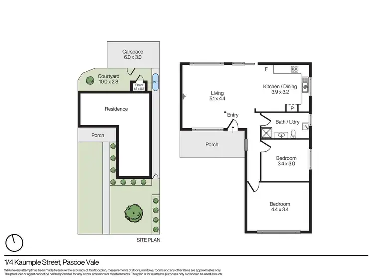 Floorplan of Homely villa listing, 1/4 Kaumple Street, Pascoe Vale VIC 3044