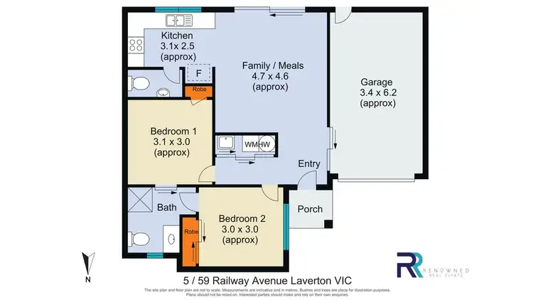 Floorplan of Homely unit listing, 5/59 Railway Avenue, Laverton VIC 3028