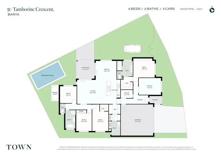 Floorplan of Homely house listing, 50 Tamborine Crescent, Banya QLD 4551